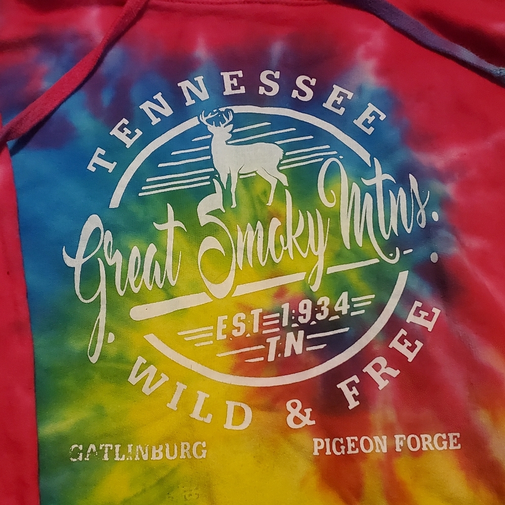 Great Smoky Mountains tie-dye hoodie